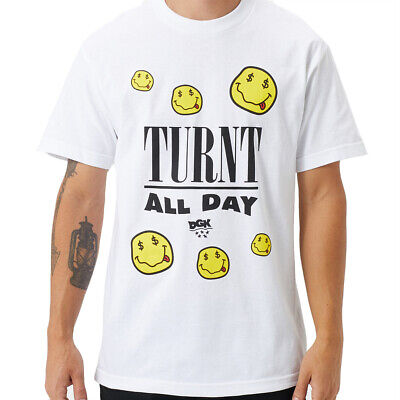 

DGK Dirty Ghetto Kids Turnt Футболка с коротким рукавом (белая) Мужская футболка с рисунком, Белый