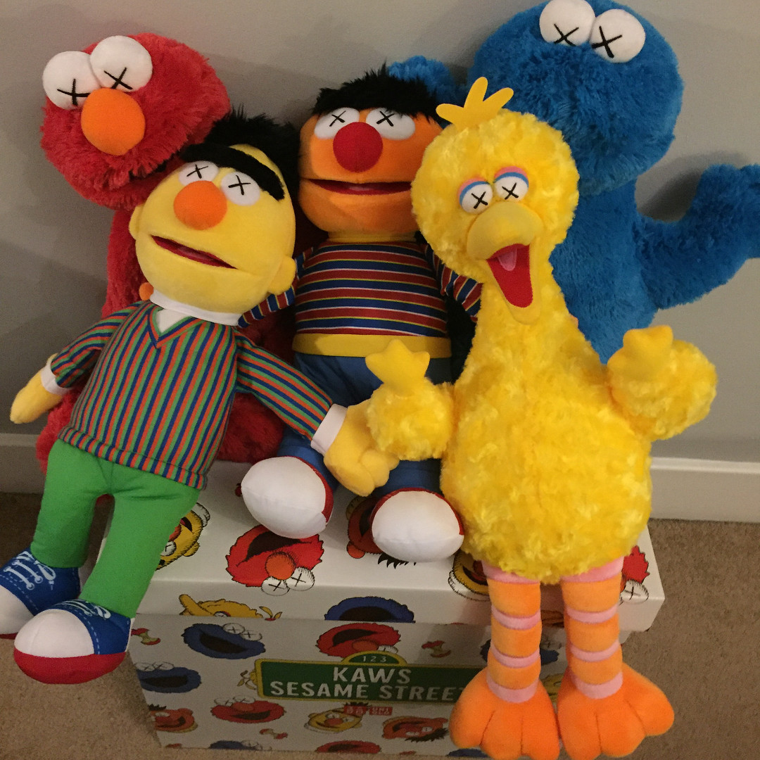 kaws x sesame street doll
