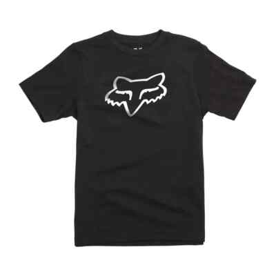 

Футболка с короткими рукавами Fox Racing Legacy Fox Head (черно-белая), Black/white