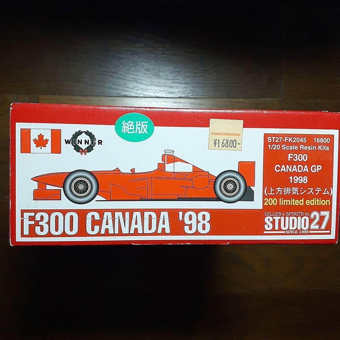 スタジオ27 F300 CANADA '98 Studio27 F300 CANADA '98 ST-FK2045 1/20 Scale Resin Kits