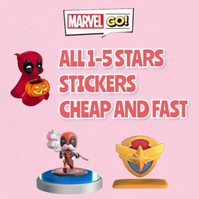 Monopoly Go [MARVEL GO]  ALL 1-5 Stars Stickers   Fast Send  