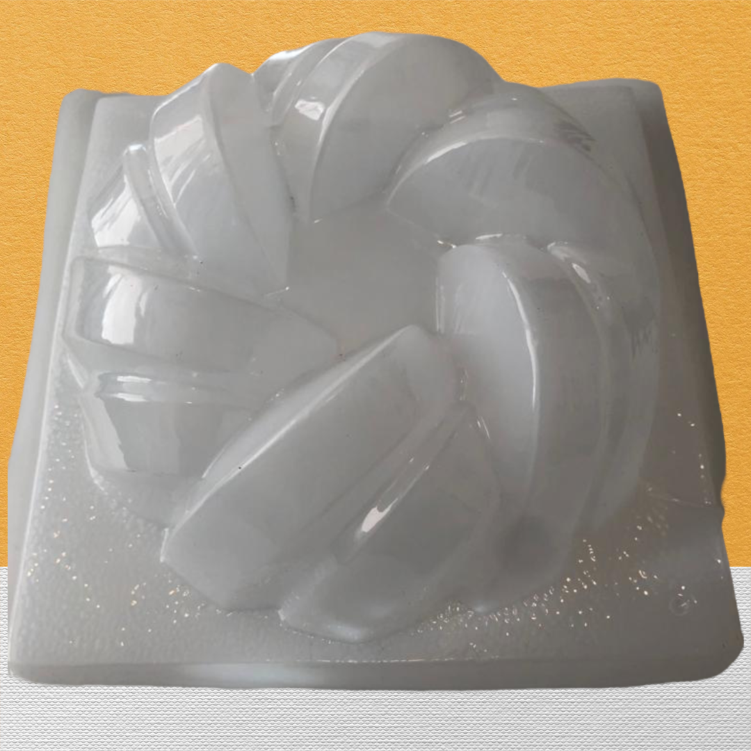 Round Molds for Jelly with Diagonals Molde con Formas Diagonales para Gelatinas