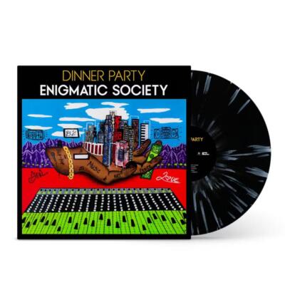 Dinner Party Enigmatic Society クリアビニール Dinner Party Enigmatic Society (Black W/ White Splatter