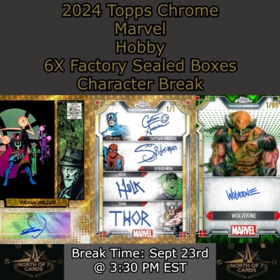 ICEMAN - 2024 Topps Marvel Chrome Hobby - 6X Box Character Break #6