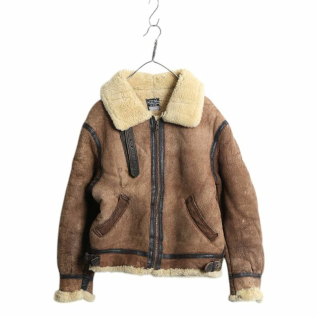 ＡＶＩＲＥＸ　Ｂ－３　３８ USA】AVIREX B-3 Sheepskin Leather Flight Jacket 40 M Bomber