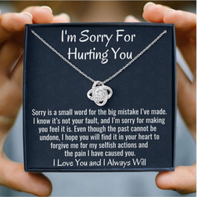 I m Sorry Gift Necklace Apology Gift For Partner Gift for Women Wife Girlfriend