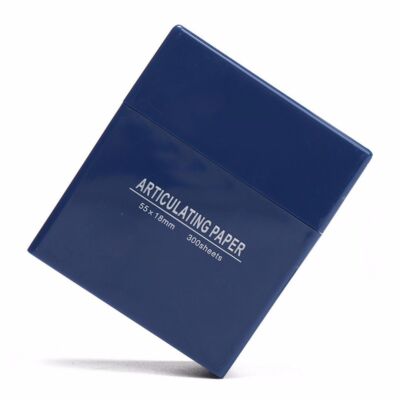 Dental Articulating Paper Strips Blue/Red Double Sided 300 Sheets Hydrophilic
