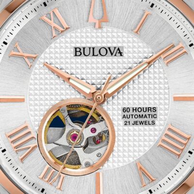 Pre-owned Bulova Silver Mens Analogue Watch Wilton 98a213