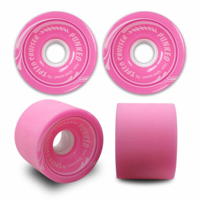 Yocaher Speed Cruiser 70mm Longboard Wheels - Solid Pink