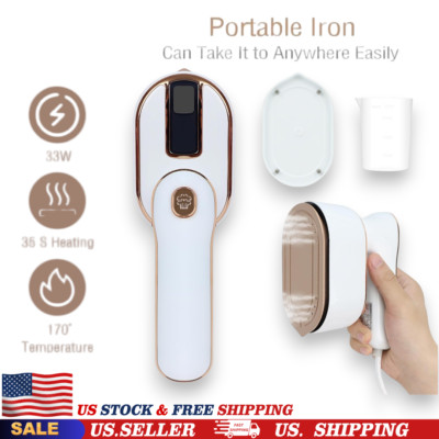 Portable Handheld Iron Clothes Steamer 180° Rotatable Travel Dry/Wet Steamer USA