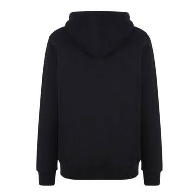 Pre-owned Palm Angels La Spray Paint Logo Black Hoodie Pmbb003c99fle0011018_m