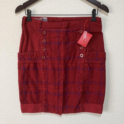 Dead Stock Marite François Gilbaud Skirt Red Pattern 90S00Sy2K  japan import