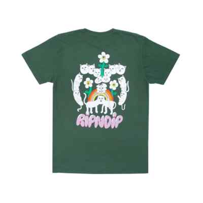 

RIPNDIP -#39;-#39;Nerms Of A Feather-#39;-#39; Футболка с короткими рукавами и карманом (оливковая), Olive