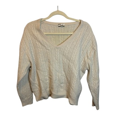 J. Crew Sweater Women's Size 2X Cashmere Soft White