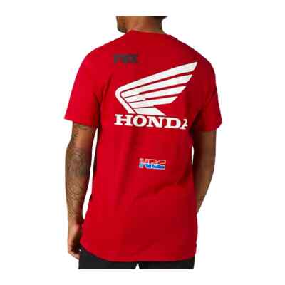 

Футболка с коротким рукавом Fox Racing Honda Wing (пламенно-красная), Flame red