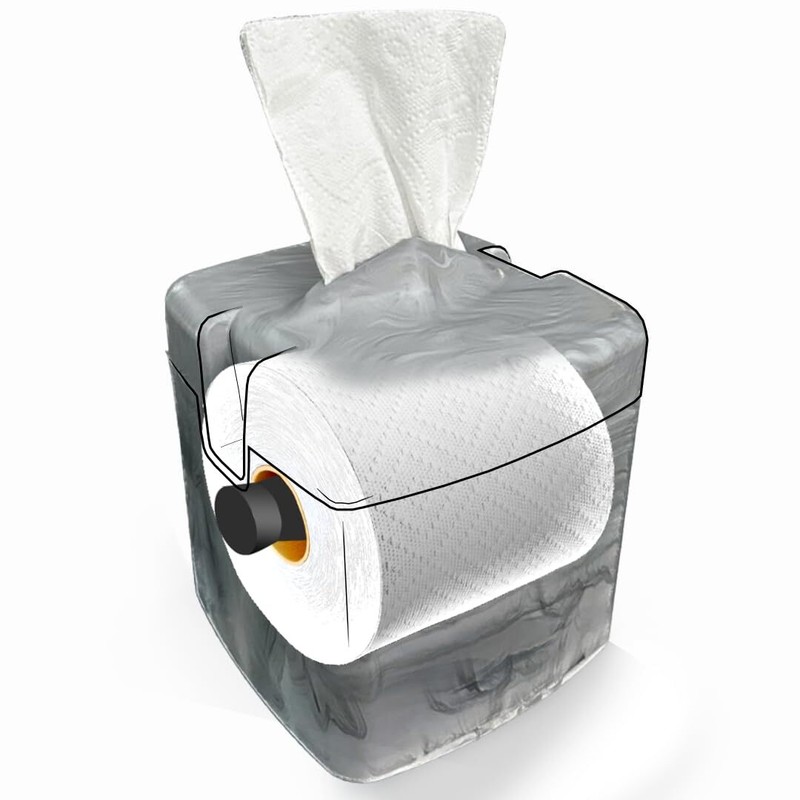 Tissuecaddy Life Hack Toilet Paper Dispenser - Money Saver Alternative