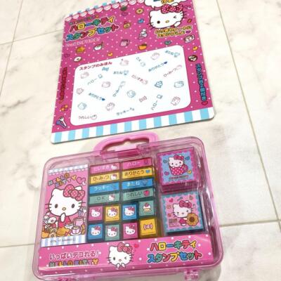 Hello Kitty Stamp Set With Case Sanrio Character Goods | eBay