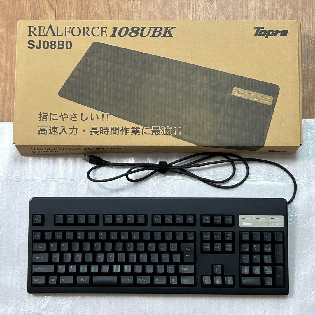 東プレ Realforce SJ08B0 Topre RealForce 108UBK SJ08B0 Variable Weight Wired Keyboard