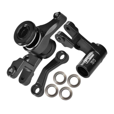 GPM Alum 7075-T6 Front Steering Black for 1:10 4X4 Slash/Rustler/Stampede/Hoss