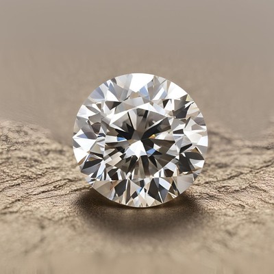 Loose 3 CT Round Lab Grown Diamond VVS1 Clarity D Color For Diamond Pendant - E8