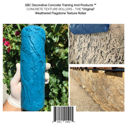 Concrete Texture Rollers, The ''Original SBC'' Weathered Flagstone Concrete Roller