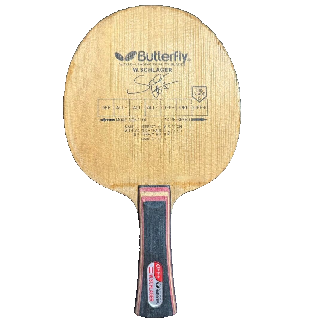 【廃盤レア】Butterfly　W.Schlager OFF FL Table tennis racket Butterfly Schlager FL with box super