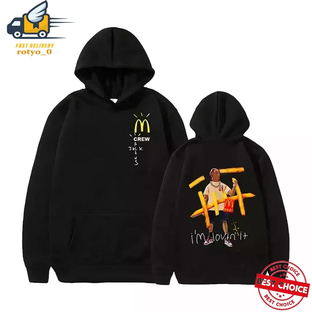 Travis Scott Mcdonalds Hoodie Cactus Jack Streetwear