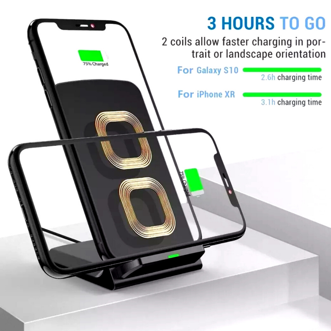 Cargador Inalambrico Rapido Casa Oficina Carga Para Telefonos Cell Universal US*