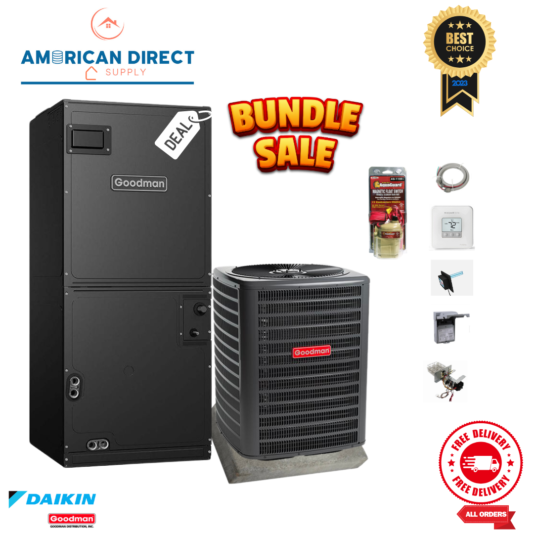 2.5 Ton 14.5 SEER2 Goodman Heat Pump Split System w/ Install