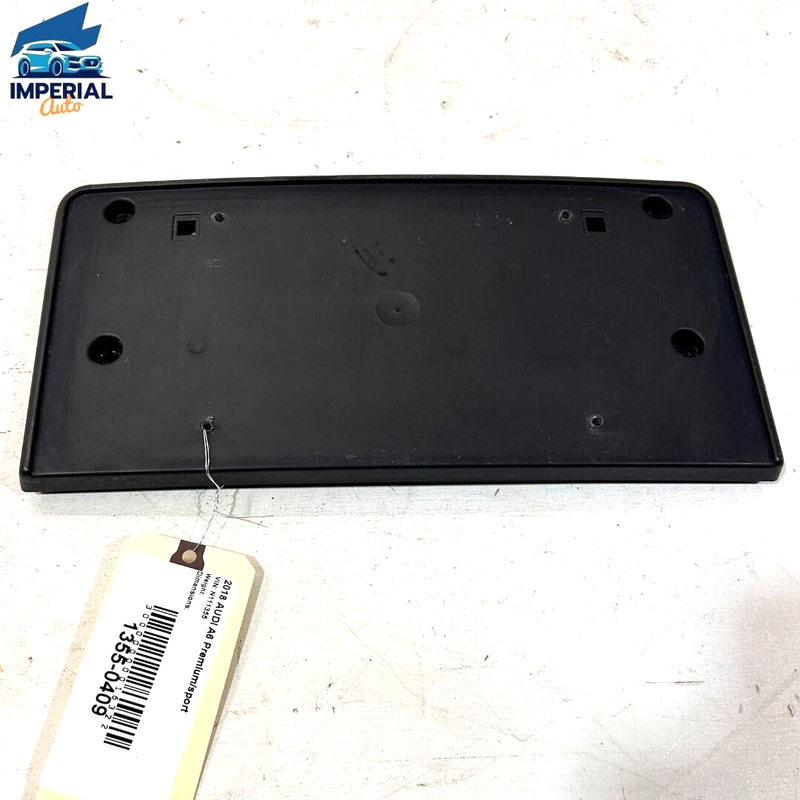 Used 2016-2018 Audi A6 / Quattro Front Bumper License Plate Mount Bracket Holder