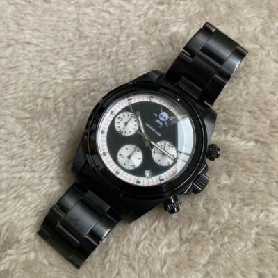 希少　STUSSY ✖︎ jam  made  バングル SV925 Watch Stussy x Jam Home Made Collaboration Skull Black Men