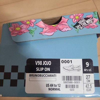 Pre-owned Vans Jojo's Bizarre Adventure Golden Wind ×  Sneakers Bucciarati Us 8h In White