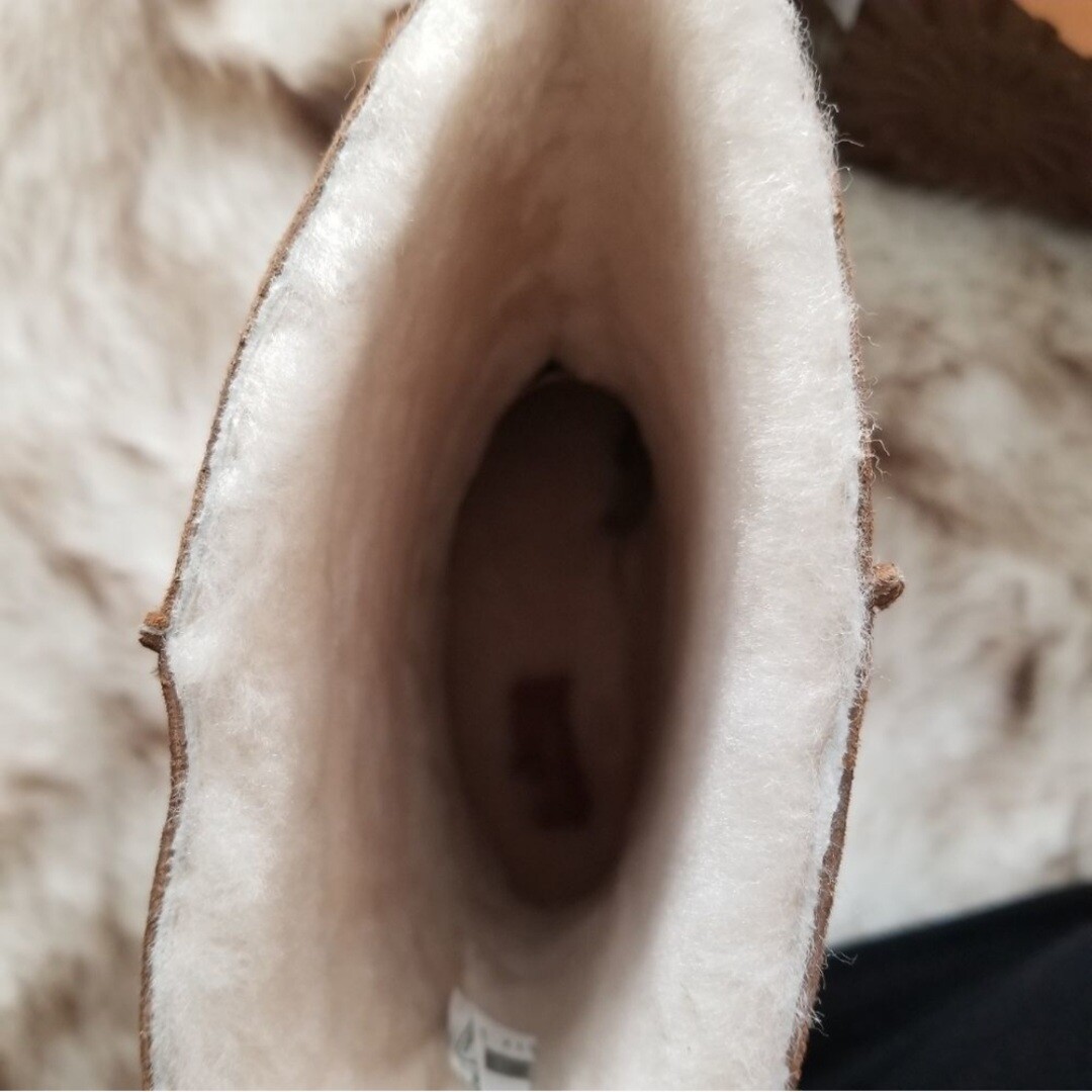 Pre-owned Ugg X Eckhaus Latta Men's Square Toe Shearling Boots Brown Select Size Msrp $525