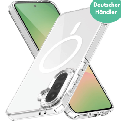 Hülle für Samsung Galaxy A56 5G MagSafe Silikon Schutzhülle Slim Case Cover Klar
