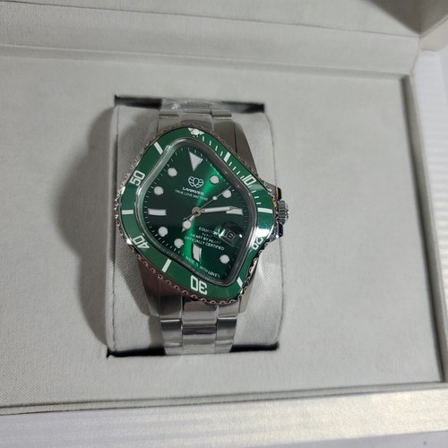 Pre-owned Laarvee Pea001 - Green Sgrn Hulk Wristwatch Crash Silver In Hand