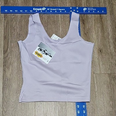 One Step Up Lavender Small Tank Top Women's Spandex Cotton Blend Size S NWT New