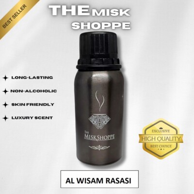 The Misk Shoppe AL WISAM RASASI Lasting Attar oil Concentrated Perfume Oil 100gm