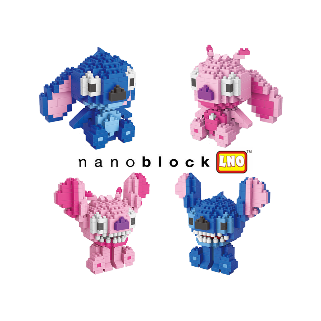 wopin Stitch Nano Building Blocks, Blue Anime Model Micro Blocks