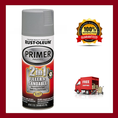 filler sandable primer paint rust oleum spray automotive oz gray use