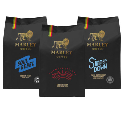 Medium Roast Marley Coffee Bundle - One Love, Soul Rebel, Simmer Down Coffee