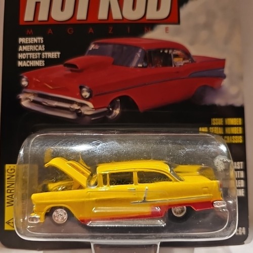 Racing Champions Hot Rod Magazine 1955 Chevy 1:64 LB