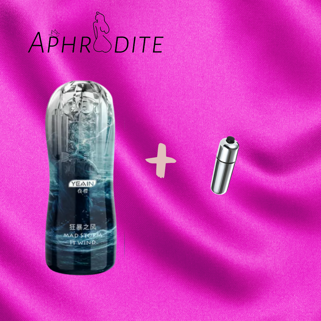 Vibrating Realistic Male Masturbator Sex Toy Blow Job Mouth Anal Vagina Vibrator - Picture 8 of 9