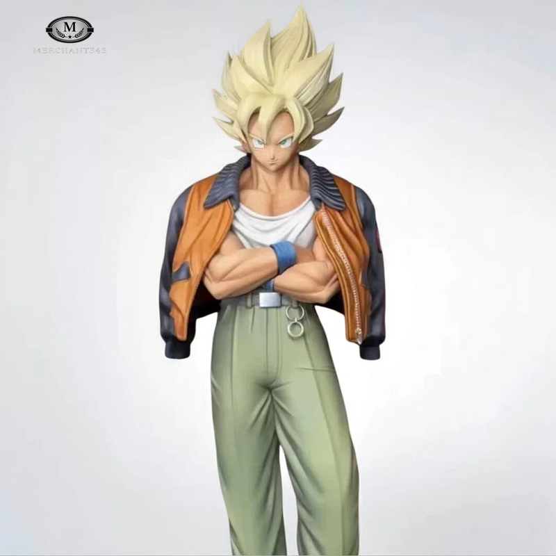 Dragon Ball Z 12in Super Saiyan Goku Cell Saga Bomber Jacket PVC