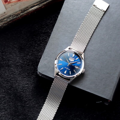 Pre-owned Citizen Collection Record Label Nh8391-86l Blue C7 Men's Watch In Box