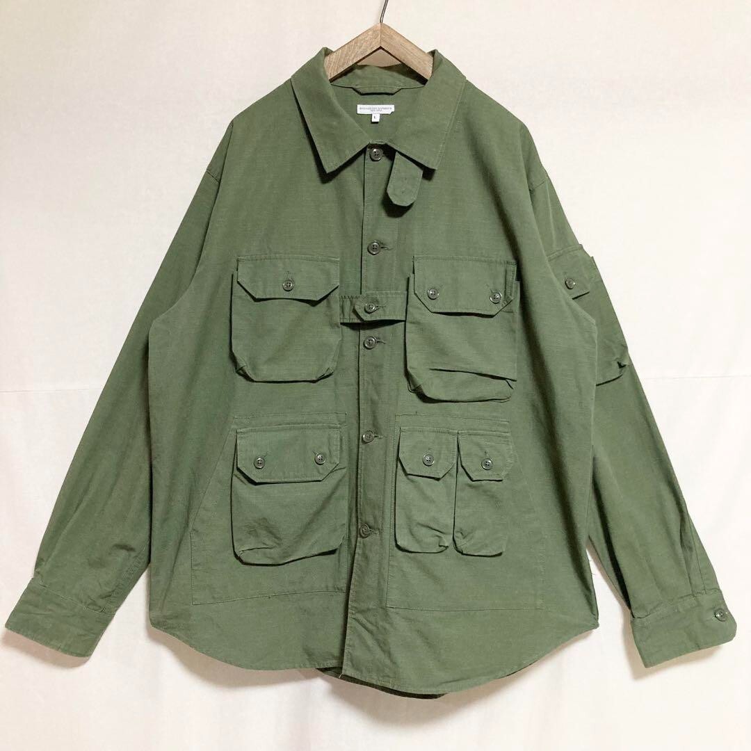 ジャケット・アウター Engineered Garments 00s Military Jacket Engineered Garments men's ripstop military jacket size L
