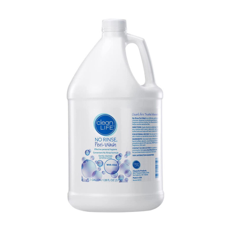 CleanLife No-Rinse Peri Wash 128  Oz 8 Pound, One Gallon
