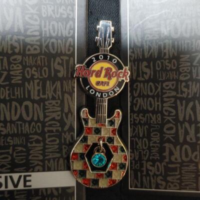 Hard Rock Cafe Hard Rock Cafe London Stone Guitar Pin | eBay