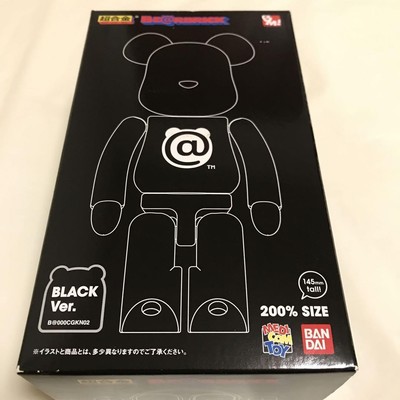 超合金 BE＠RBRICK BLACK Ver.（200％SIZE） Bearbrick 200% 黑白@ 超合金Be@rbrick, 興趣及遊戲, 玩具& 遊戲