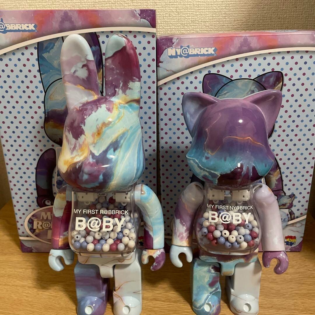 MEDICOM TOY - MY FIRST B@BY MARBLE R@BBRICK＆NY@BRICK MY FIRST BE@RBRICK B@BY MARBLE(大理石) Ver. 100％ & 400