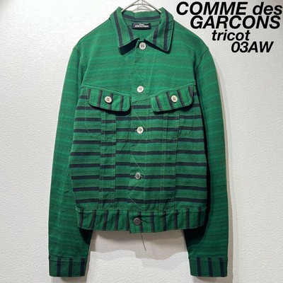COMME des GARÇONS tricot ジャケット アーカイブ 激レア AD1989 tricot comme des garcons レザー